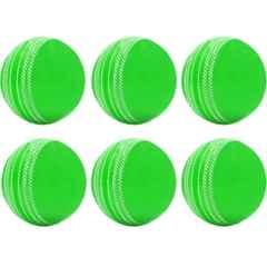 GLS Wind Rubber Green Standard Cricket Ball (Pack of 6)