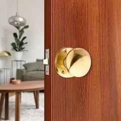 Buy Screwtight 2.3 inch Zinc Brass Finish Round Victorian Mortise Door Knob  Set, Z080201AB Online At Price ₹712