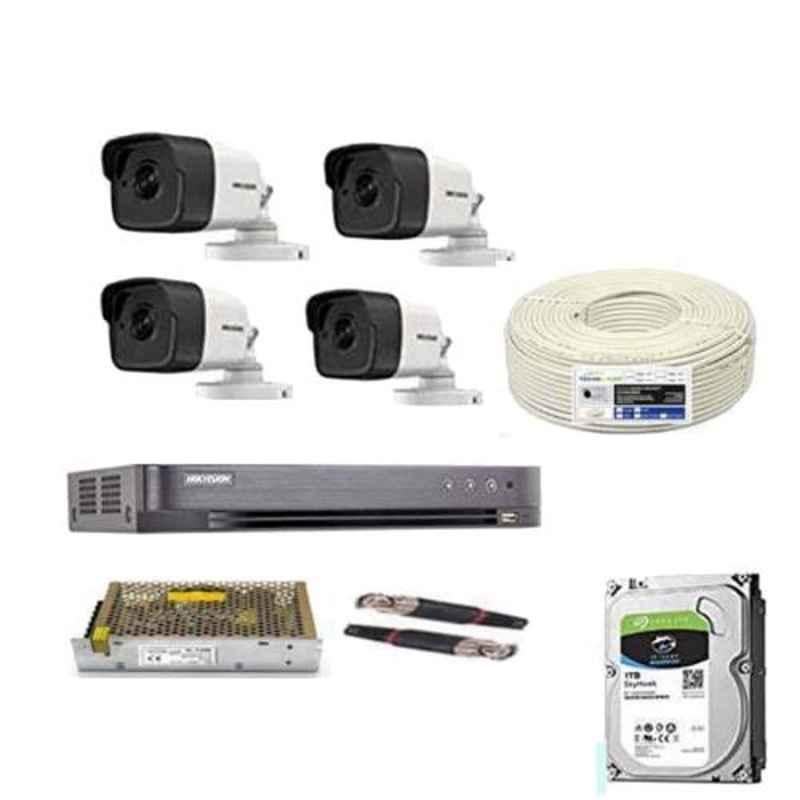 Hikvision 5MP 8 Channel Full Hd Dvr & Camera Combo Kit with 6 Dome Camera