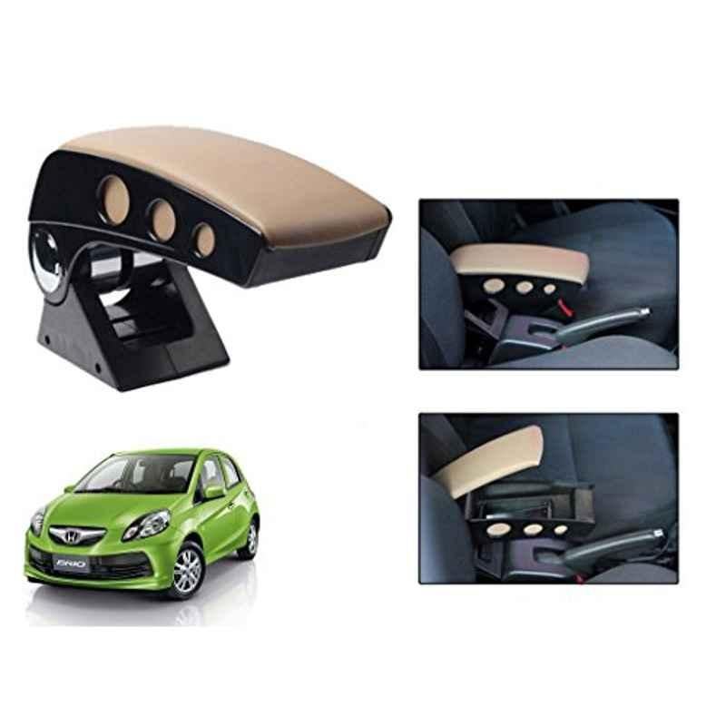 Kozdiko Beige Chrome Finish Car Armrest for Mahindra Xylo