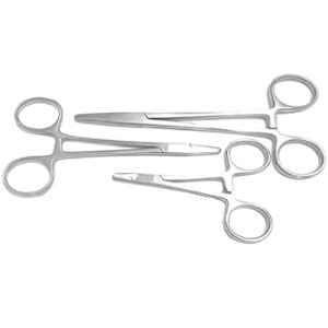 Forgesy 3 Pcs Silver Needle Holder Surgical Instrument Set, SUNX17