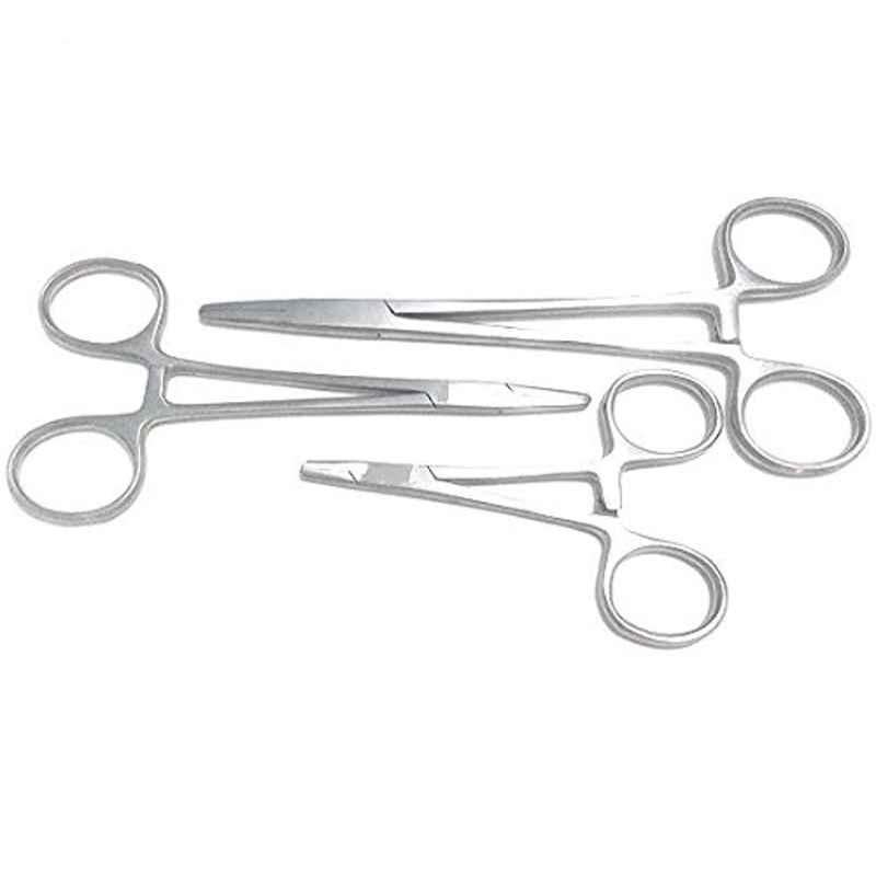 Forgesy 3 Pcs Silver Needle Holder Surgical Instrument Set, SUNX17