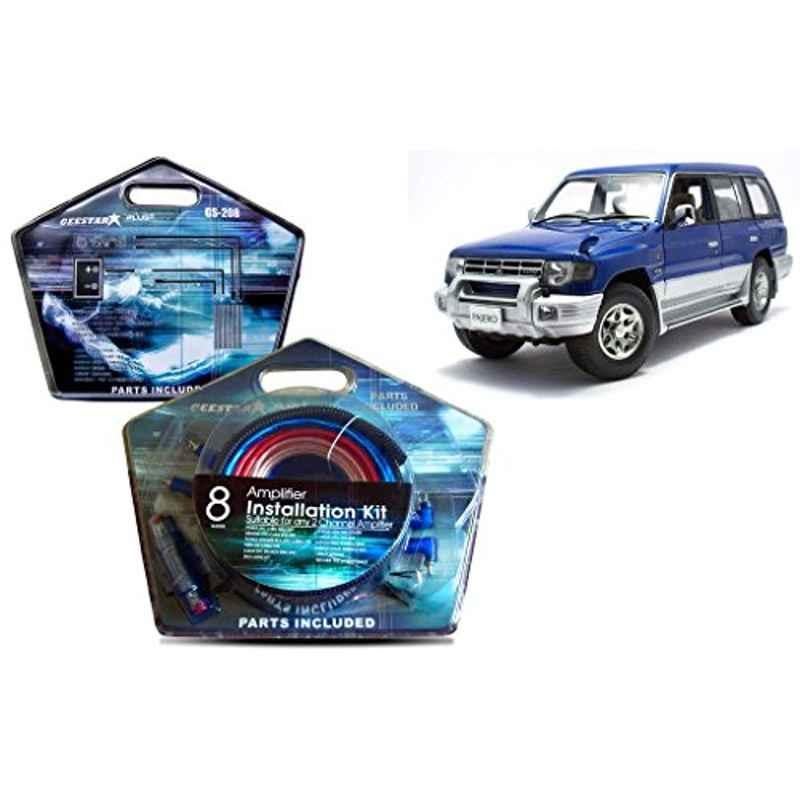 Auto Pearl Geestar Plus 8 Guage 2 Channel Amplifier Full Installation Kit for Mitsubishi Pajero, GS-208