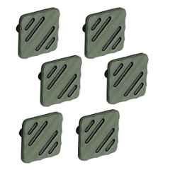 Plantex Knobs for Drawers/Drawer Knobs for Cabinets/Pull-Push Knobs for Kitchen/Bedroom Drawer (Pack of 6) SH-434, DC-Black & Green