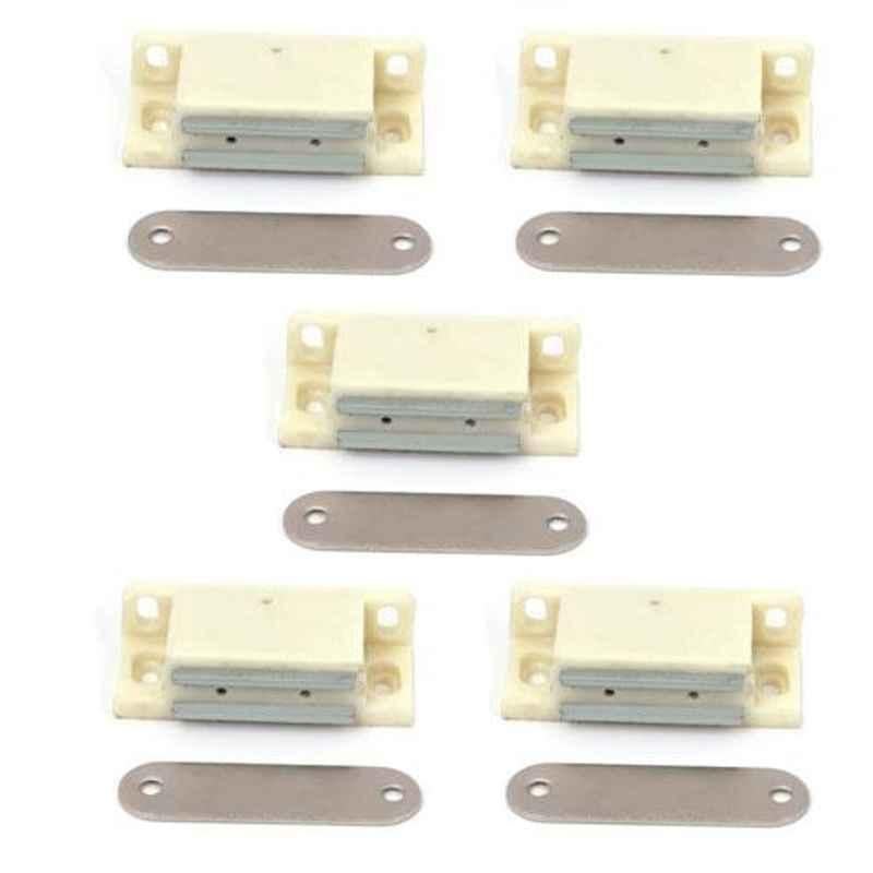 Nixnine Ivory Magnetic Door Stopper, NO3_IVR_5PS_A (Pack of 5)