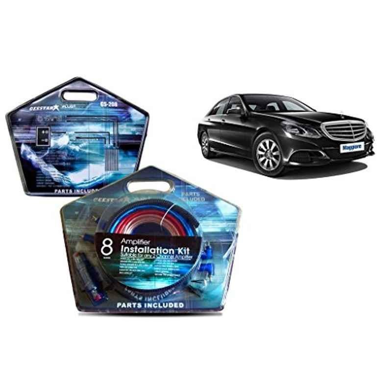 Auto Pearl Geestar Plus 8 Guage 2 Channel Amplifier Full Installation Kit for Mercedes Benz E 200, GS-208