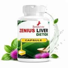 Zenius India 60 Pcs Liver Detox Capsule with Kutki, Bhui Amla, Punarnava, Kasani & Kalmegh for Liver Detox & Promotes Liver Health