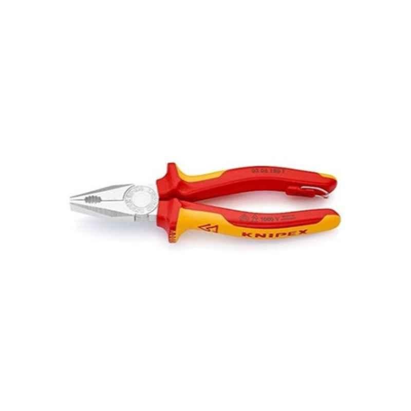 Knipex 191mm Plastic Red Combination Plier, 0306180T