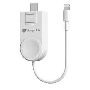 Ultraprolink 5W White Magnetic 2 in 1 Wireless Charger for for iWatch, UM1006AW