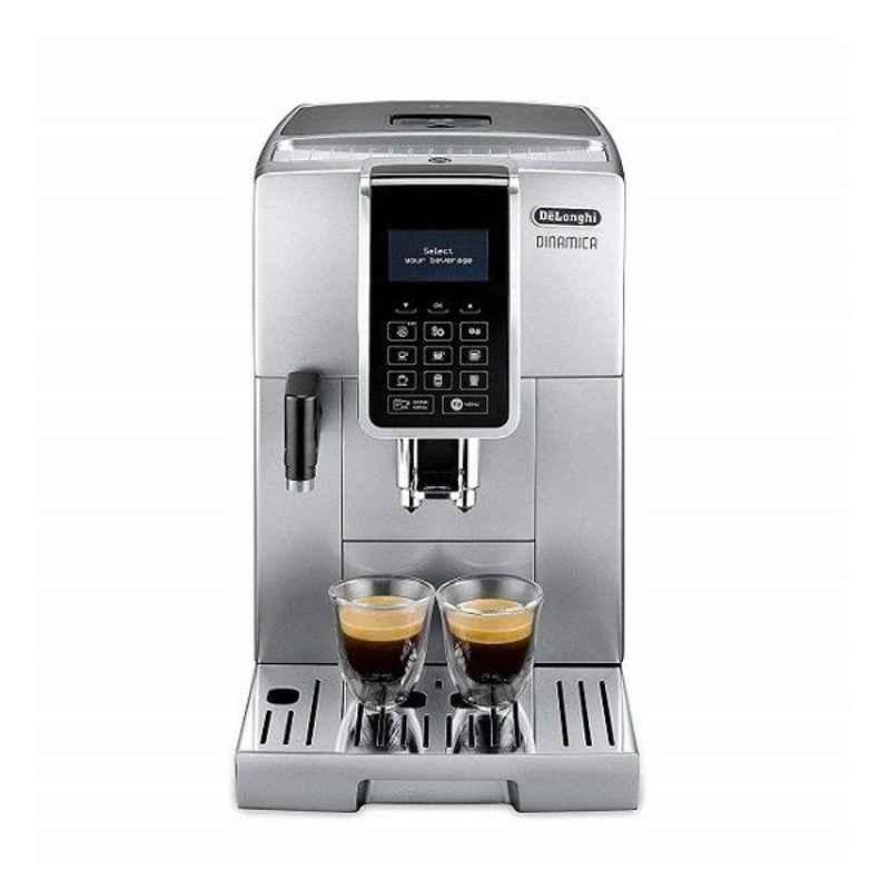 Delonghi 1450W Stainless Steel Silver Fully Automatic Espresso Coffee Maker, ECAM350-75S