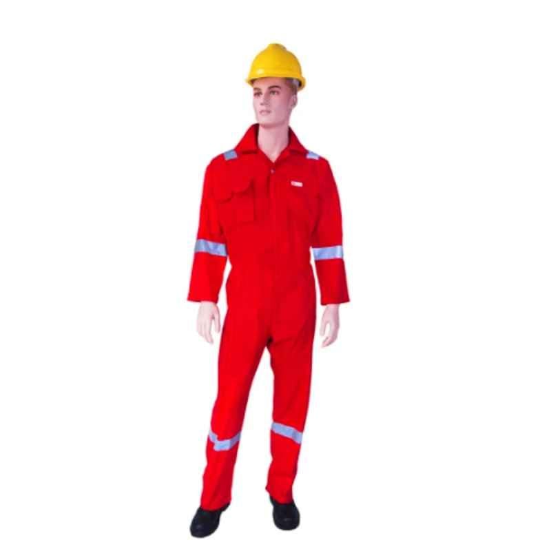 Empiral Comfort C E306051202 Red Cotton Coveralls, Size: 3Xl