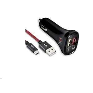 boAt QC3.0 5.4A Black Dual USB Rapid Car Charger