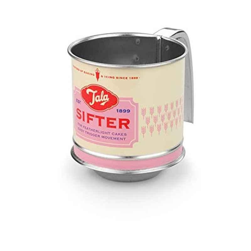 Tala Tinplate Pink Mini Sifter with Stainless Steel Mesh, 10B00237