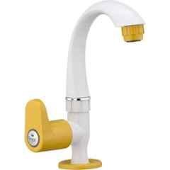 Sparsh Pearl Royal Plus RPS-2281 Plastic Gold & White Mini Swan Neck Tap Bathroom & Kitchen