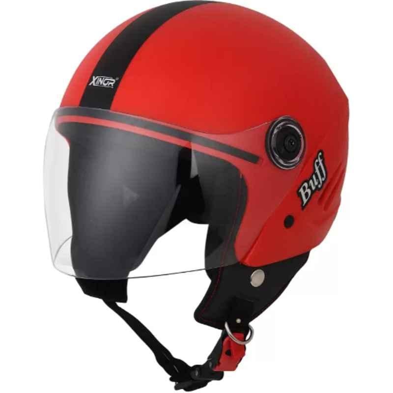 Xinor Buff Medium Eco Red Open Face Helmet