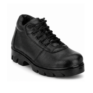 Rigau 1084 Black Leather Steel Toe Work Safety Shoes, Size: 7
