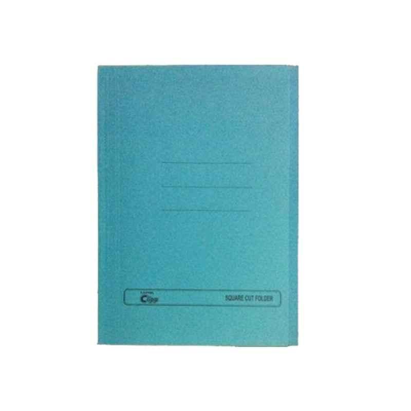 Clipp Blue FS Square Cut Folder, (Pack of 10)