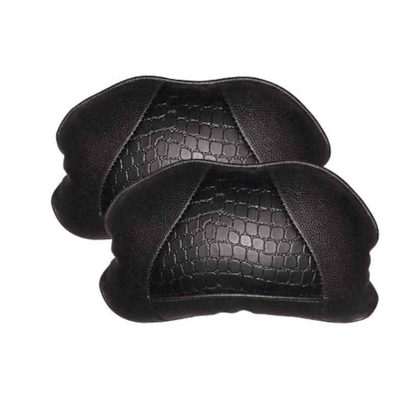 Kozdiko 2 Pcs Black Car Neck Rest Cushion Pillow Set for Tata Sumo Grande