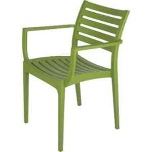 Supreme Empire Mehndi Green Plastic Outdoor Chair (Pack of 4)