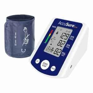 Accusure Grey Fully Automatic Digital Blood Pressure Monitor with Adjustable Arm-Cuff & Micro USB Port, BP09