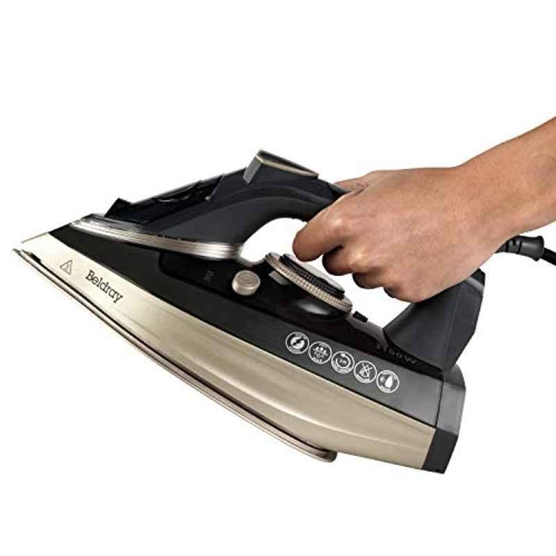 Beldray BEL0820PL 3100W 300ml Plastic Black & Grey Ultra Ceramic Steam Iron with Dual Soleplate Technology