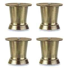 Plantex Heavy Duty Cone Shape 3 inch Furniture Sofa Legs for Table/Sofa Support Legs/Sofa Furniture Leg/Table Leg/Set of 4 Pcs Antique Brass
