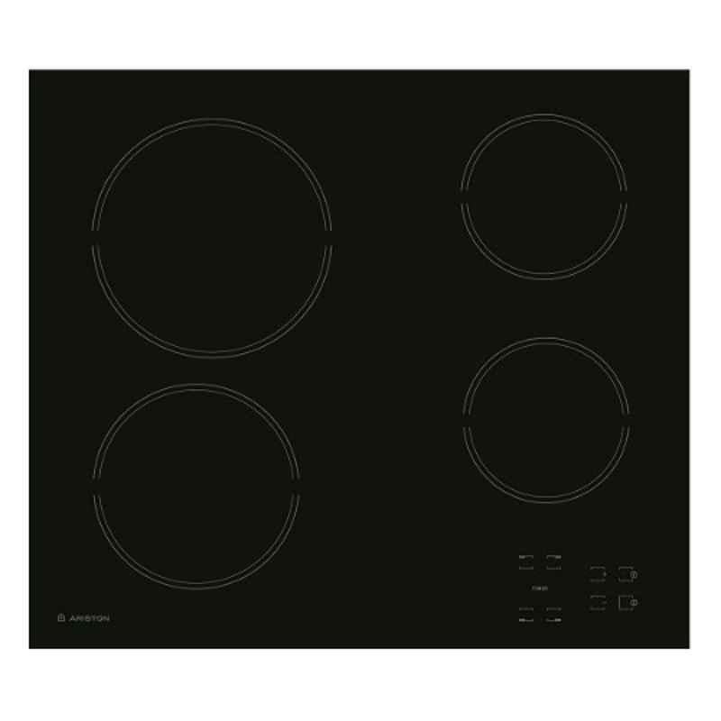 Ariston 60cm 4 Plates Ceramic Black Electric Hob, HR611CA