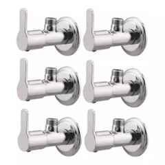 Fastgear Marc Brass Silver Chrome Finish Angle Valve, FG941 (Pack of 6)