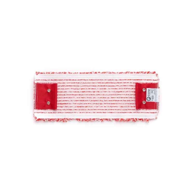 Cisne 13x40cm Microfiber White & Red Flat Mop Head, 207500-02