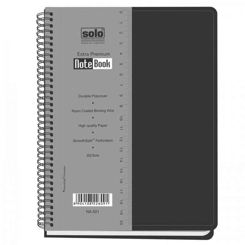 Solo A5 160 Pages Assorted Premium Notebook, NA 501 (Pack of 30)