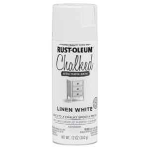 Rust-Oleum 340g Linen White Chalked Ultra Matte Spray Paint, 302591
