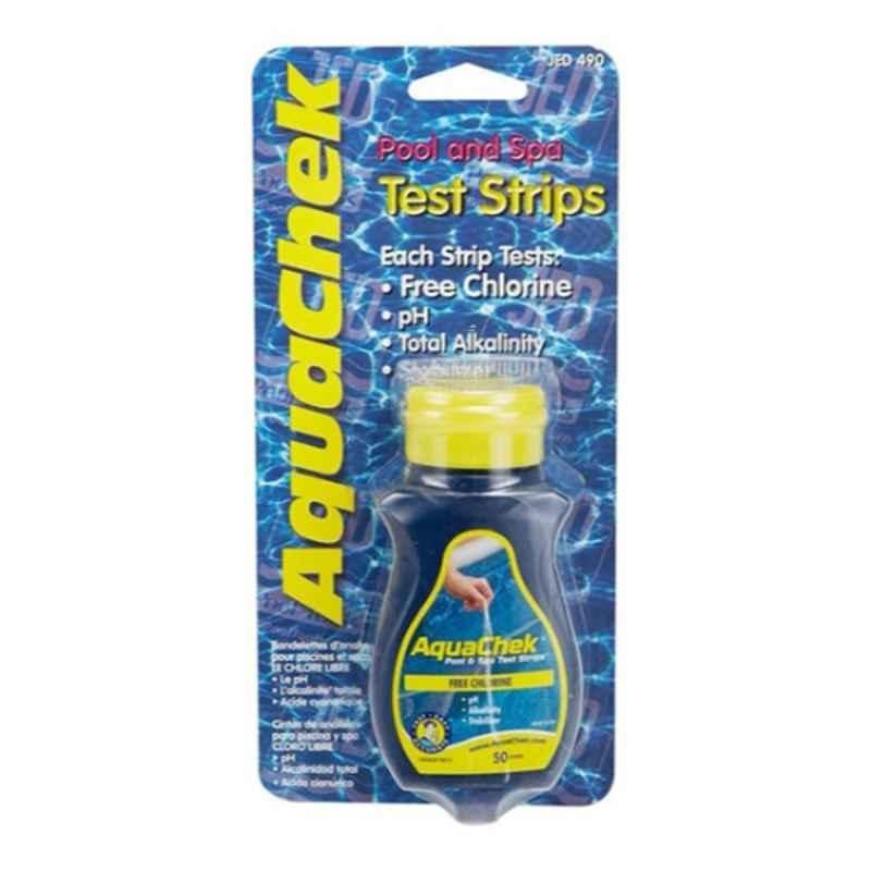 Jed Pool Tools Aqua Check Blue Chlorine Test Strips, JED490 (Pack of 50)