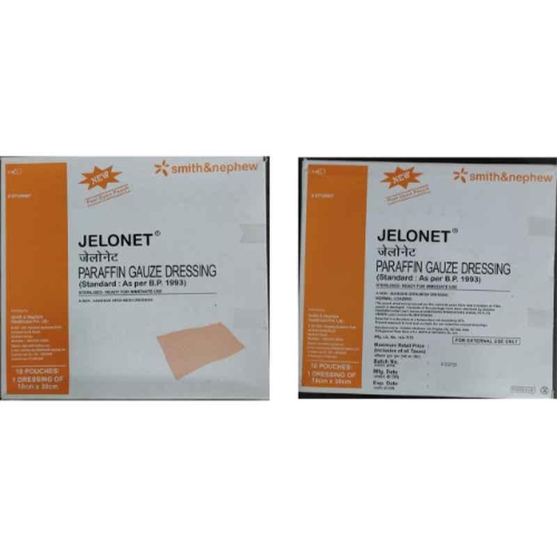 Buy Smith & Nephew 10x30cm Jelonet Paraffin Non-Adhesive Open-Mesh Sterile  Gauze, AG-SHBSABa-48562303 (Pack of 10) Online At Price ₹540