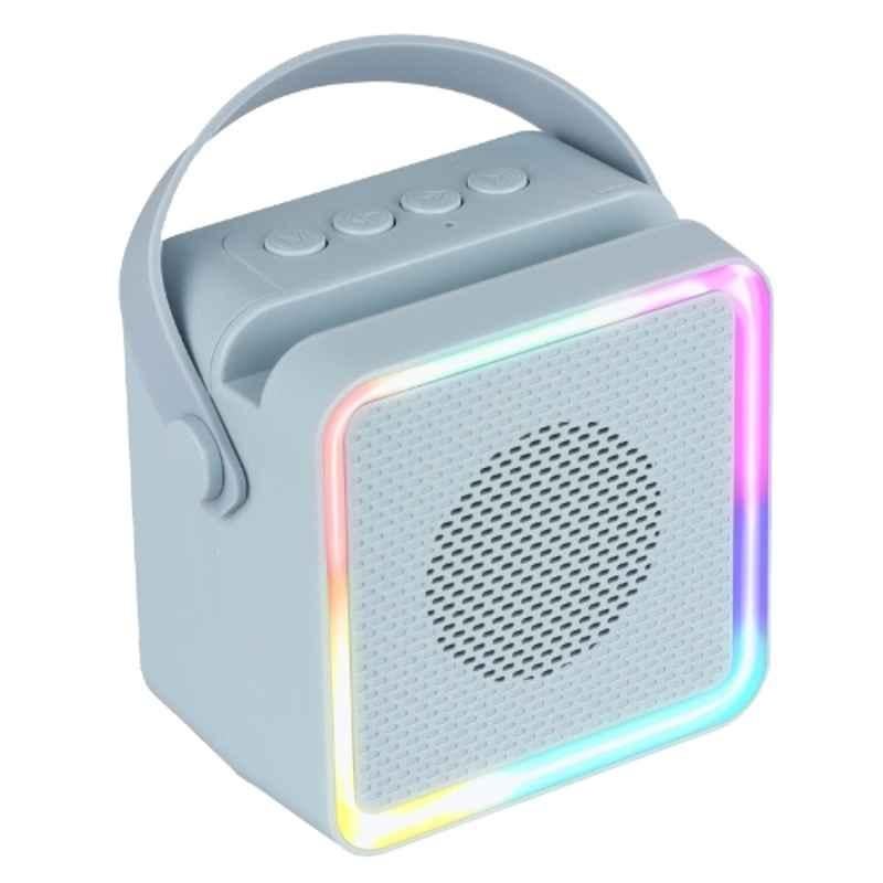 Zebronics County 8 8W Sky Blue Portable Bluetooth Speaker with Carry Strap, TWS Function & 8 RGB Modes, PSPK 50