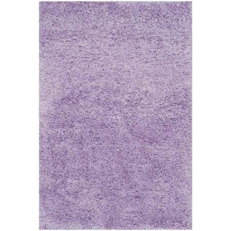Carpetify 3x5ft Light Purple Basic Plain Shaggy Fur Rug Carpet, 0510Z5T7NI3