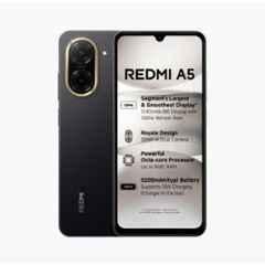 Redmi A5 6.88 inch 5200mAh 4GB RAM/128GB Storage Just Black Smartphone