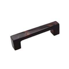 RAB 96mm Acrylic D Copper Finish Drawer Pull Handle, 104