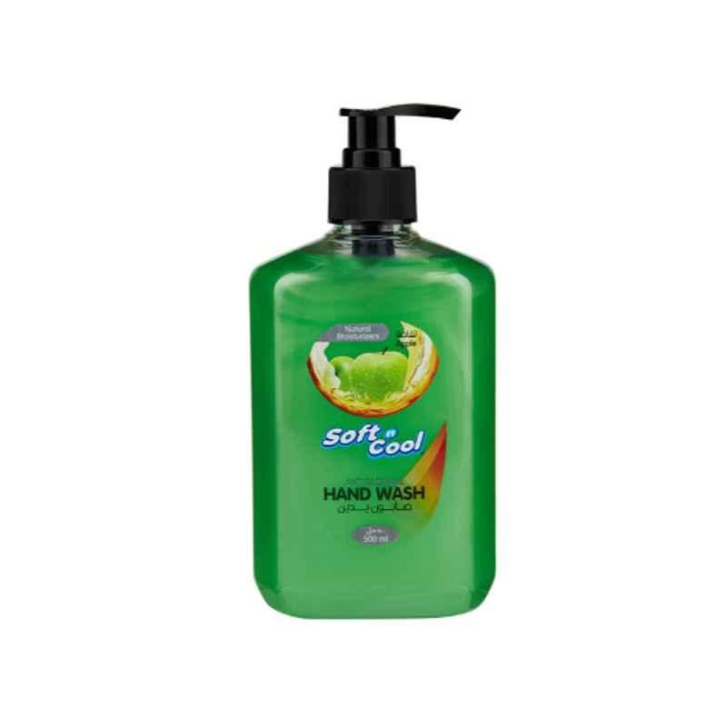 Soft N Cool 500ml Green Apple Liquid Hand Wash, HWL500MLAPP