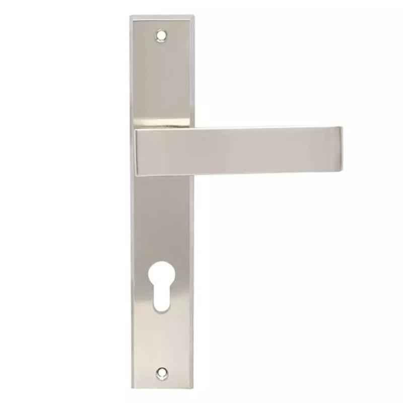 Dorset Elina HLELNASC 8 inch Silver Satin Finish Stainless Steel Mortise Door Lock Set with 1 Side Key & 1 Side Knob (Pack of 2)