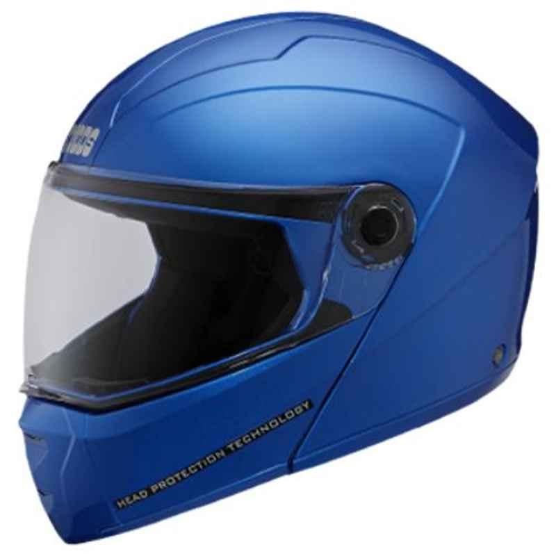 Studds Ninja Flame Blue Elite Super Flip-Up Helmet, Size: (XL, 600 mm)