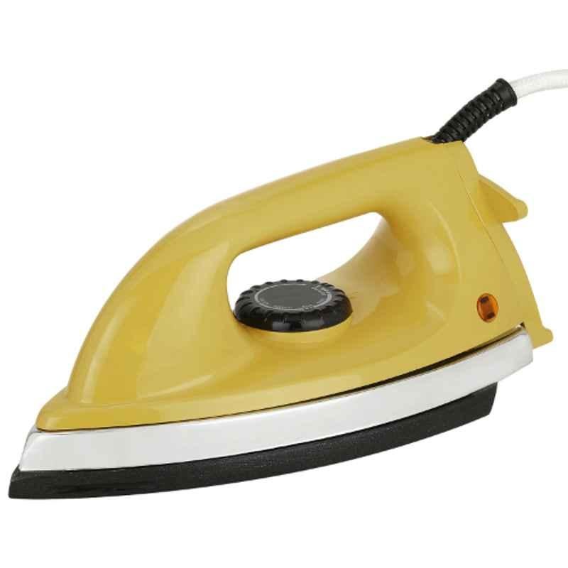 Realtec Steelco 750W Stainless Steel Yellow Dry Iron
