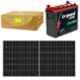 UTS 1kVA 12V Pure Sine Wave Solar Inverter with Livguard 150Ah Solar Battery & Luminous 445W Mono PERC Solar Panel Combo
