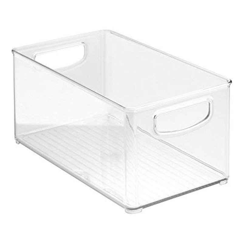 iDesign Binz ID64599ES Plastic Clear Kitchen Storage Container, Size: Large