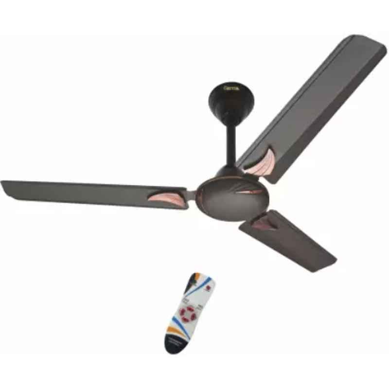 Gestor Martin Neo 60W Smocked Brown Anti Dust 3 Blade Ceiling Fan with Wireless Remote Control, Sweep: 1200 mm
