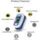 Olex White & Blue Fingertip Pulse Oximeter
