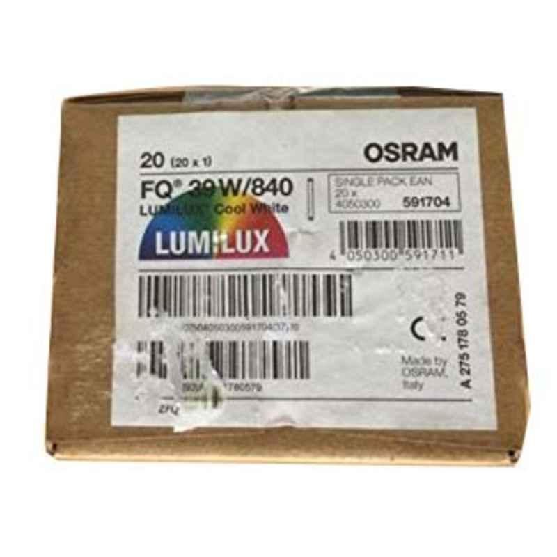 Osram 20 Pcs Lumilux FQ 39W/840 39W 4000K 3100lm T5 G5 Cool White Fluorescent Lamp Box