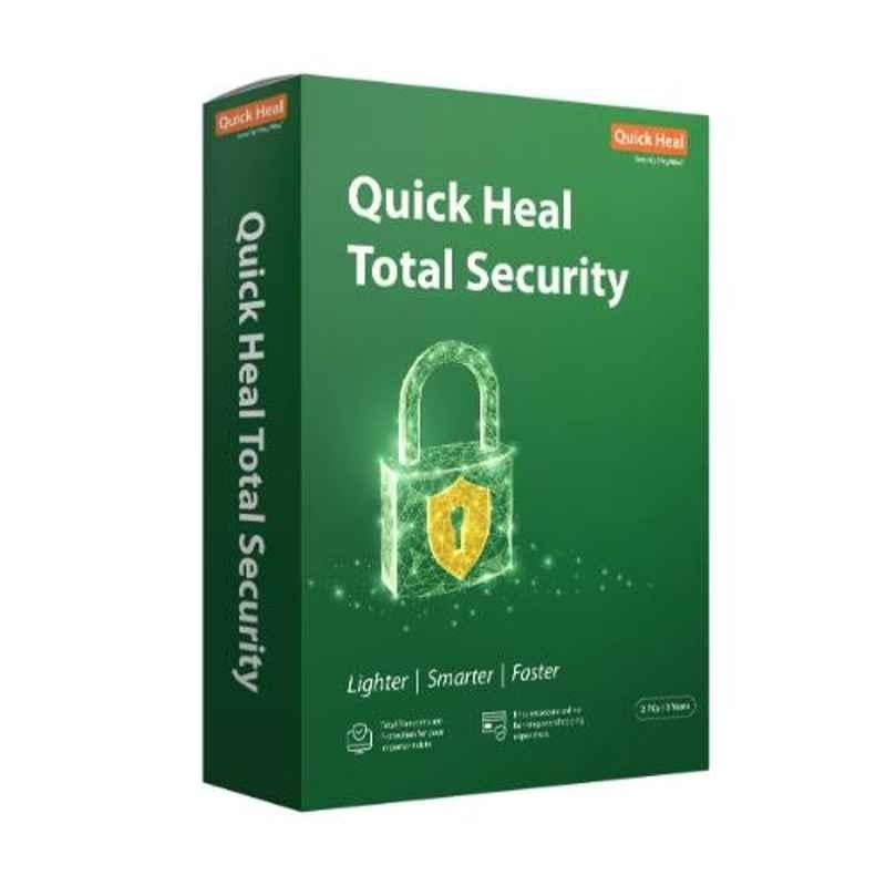 Quick Heal Total Security Latest Version 2 Users 3 Years with DVD
