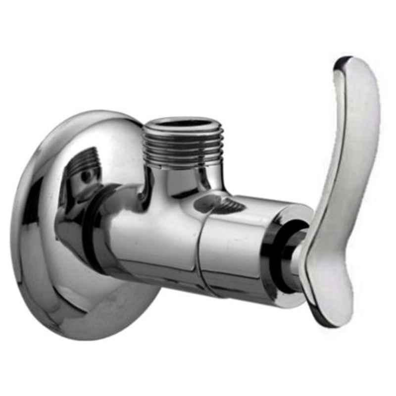 Drizzle Duck Brass Chrome Finish Silver Angle Valve, AANGLEDUCK