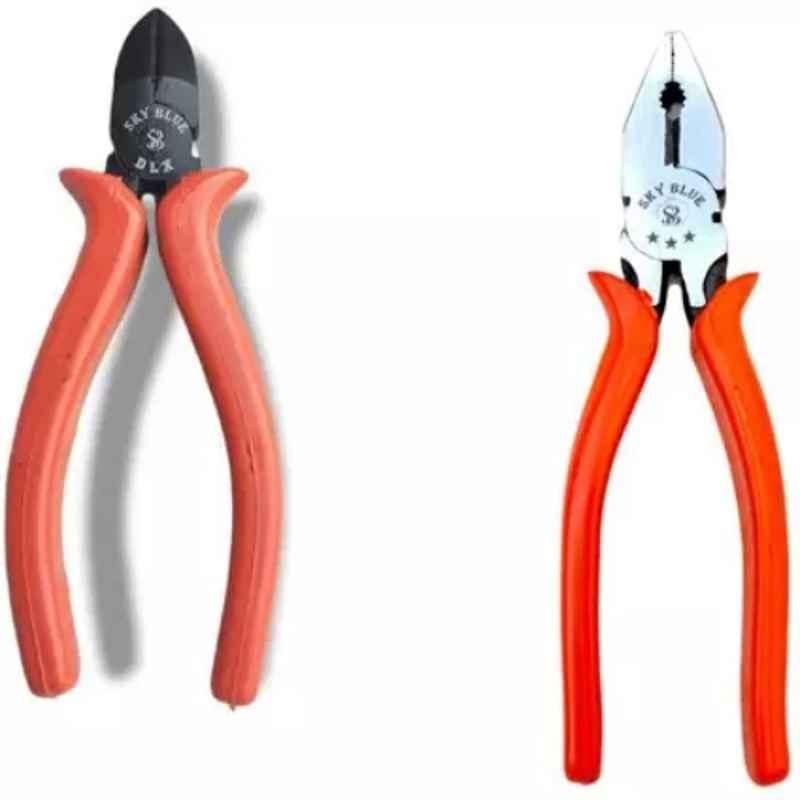 Sky Blue 2 Pcs 7.8 inch Lineman Plier Combo, SBE_PLIER_0631