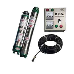 KBS V4 3HP 15 Stage Single Phase Water Filled Submersible Pump with Starter & 50ft Safety Wire